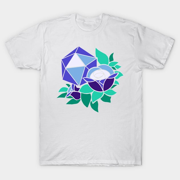 Pretty Poly Rose Gay Pride T-Shirt by thedicegoddess